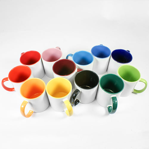 Keramiktasse zweifarbig